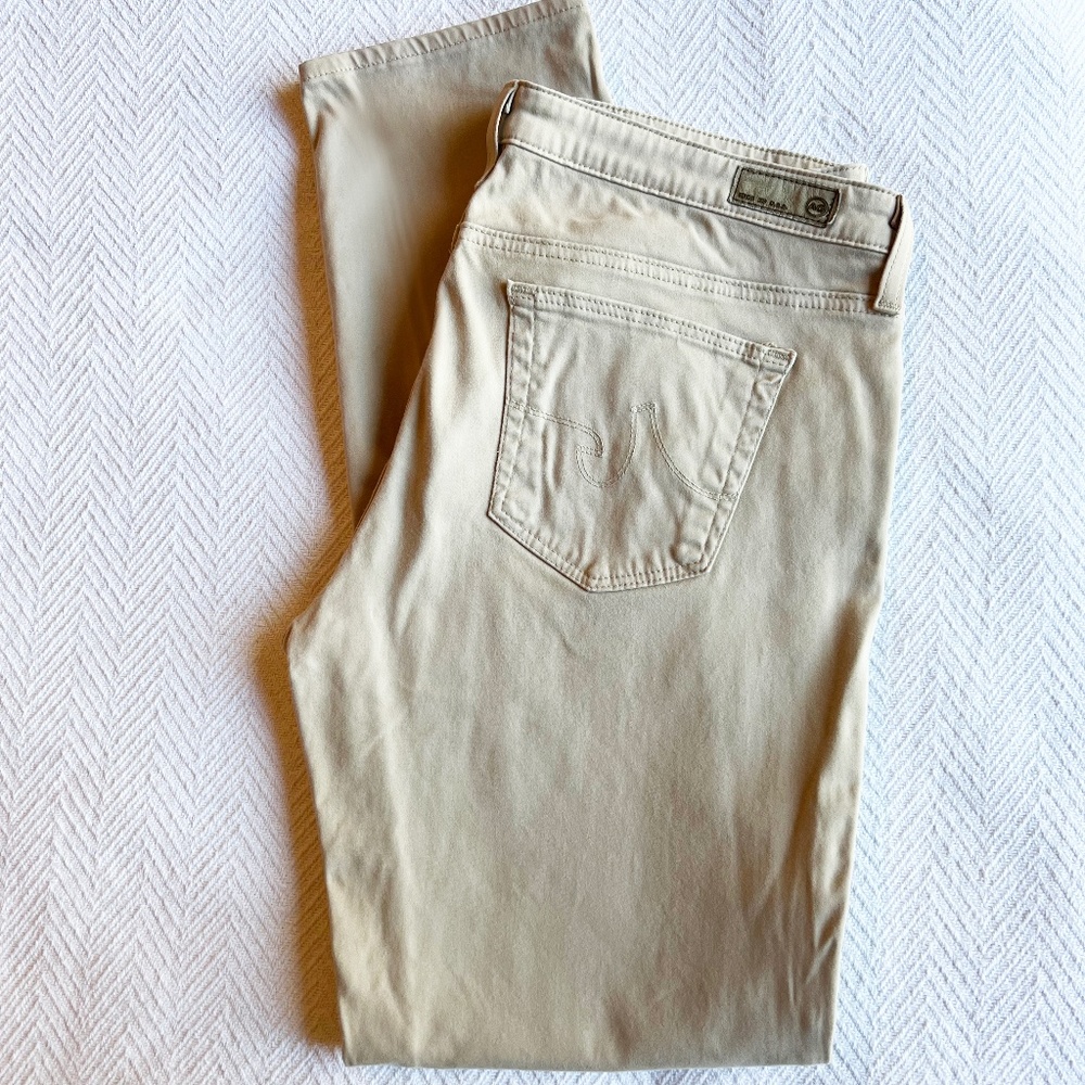 AG Adriano Goldschmied Stilt Cigarette Leg 32R, tan